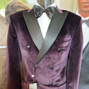 PLUM Tailored SLIM Fit Dinner Jacket  Winter Stretch Velvet by IKE BEHAR